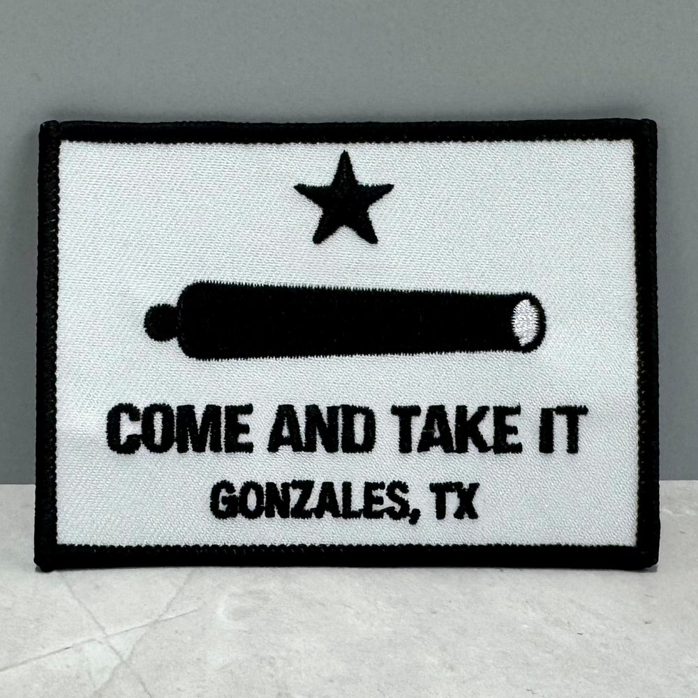 Come and Take It Embroidered Patch – Gonzales TX Cannon Design | Pellon & Iron-On Backing