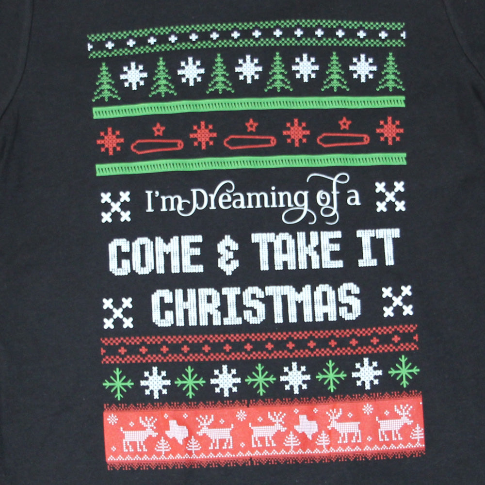 Youth Come and Take It Christmas Tee – Bella+Canvas Black