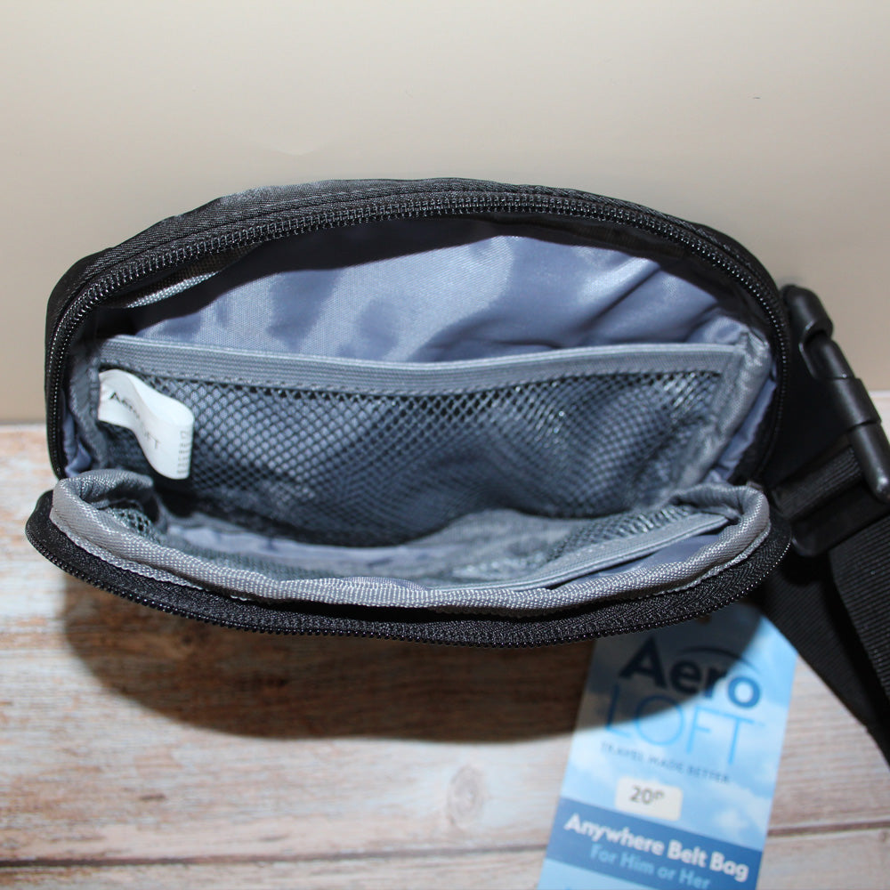 Come and Take It Belt Bag – AeroLoft Anywhere Crossbody for Him or Her | Black Gonzales TX Bag