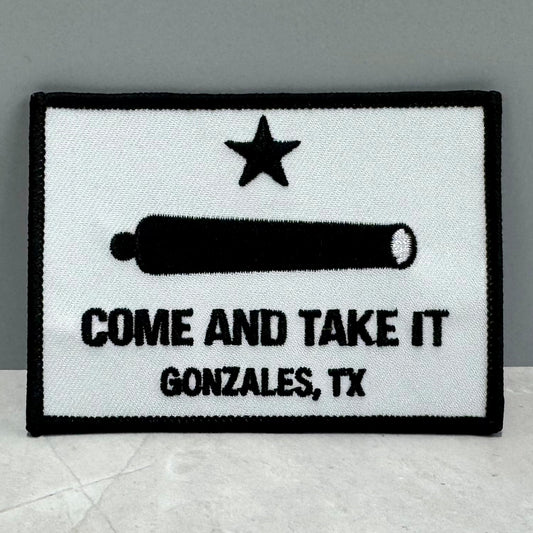 Come and Take It Embroidered Patch – Gonzales TX Cannon Design | Pellon & Iron-On Backing