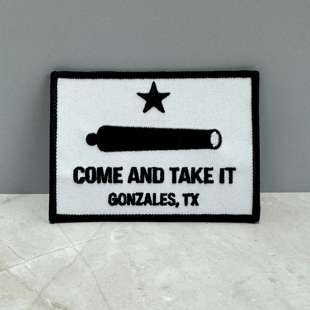 Come and Take It Embroidered Patch – Gonzales TX Cannon Design | Pellon & Iron-On Backing