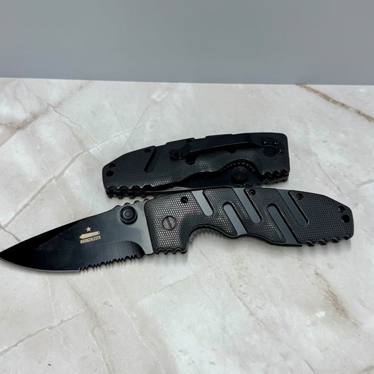 Black Come and Take It Folding Knife – Tactical Pocket Knife | Gonzales TX Souvenir