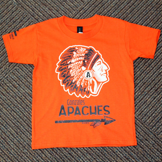 Gonzales Apaches Toddler Tee – Orange Rabbit Skins Shirt